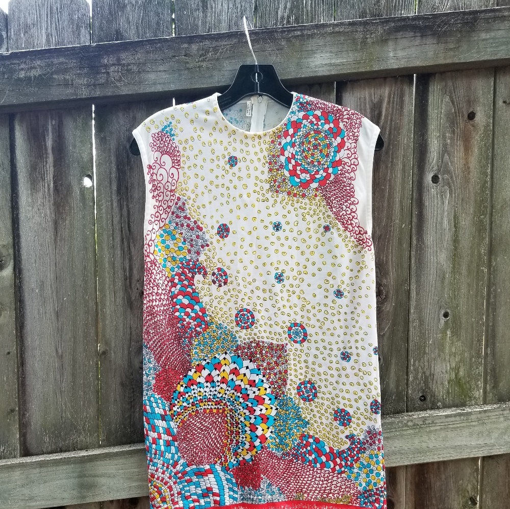 Vintage 1960s psychedelic print top